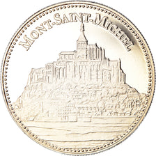 France, Medal, Le Mont Saint-Michel, Patrimoine, MS(65-70), Copper-nickel