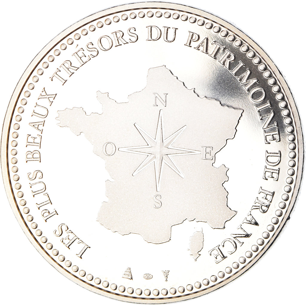 France, Medal, Le Mont Saint-Michel, Patrimoine, MS(65-70), Copper-nickel