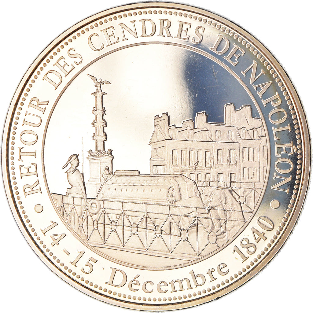 France, Medal, Napoléon Ier, Retour des cendres, History, MS(63), Copper-nickel