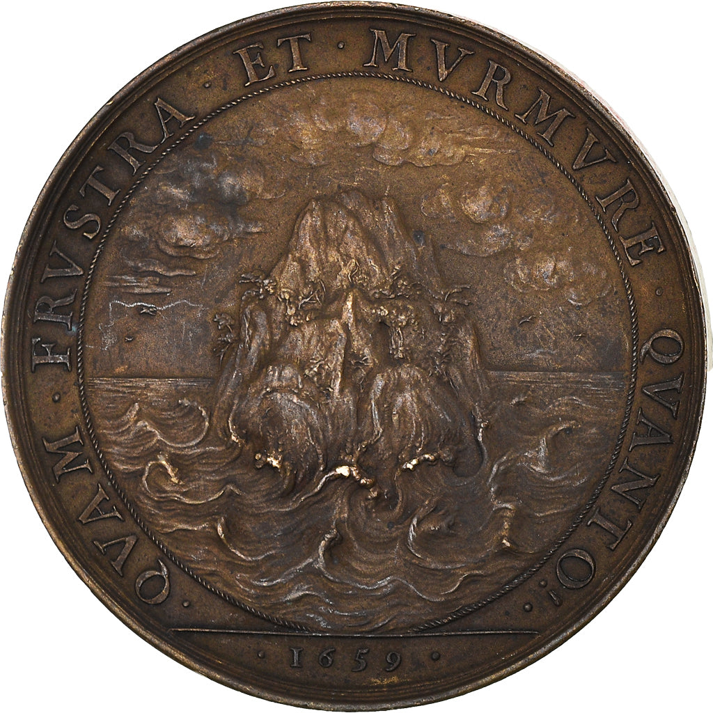 France, Medal, Cardinal Mazarin, Paix des Pyrénées, History, Restrike