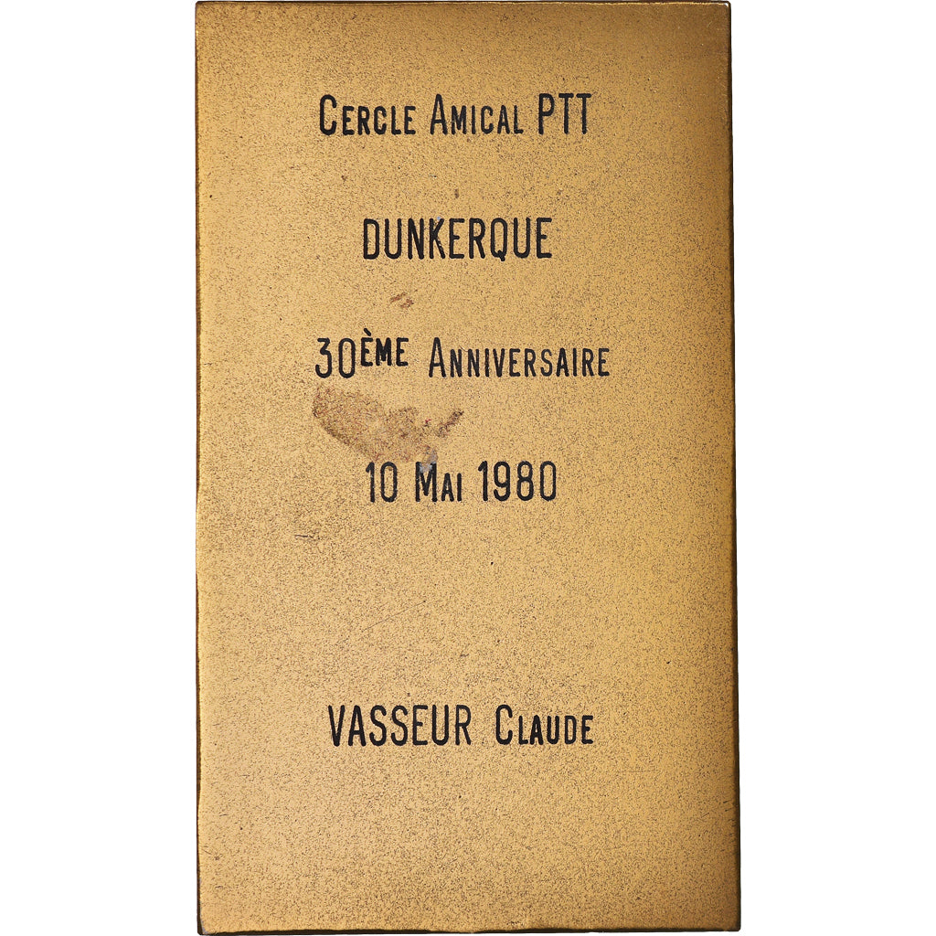 Frankrijk, Medaille, La Flandre, Amicale PTT, Dunkerque, 1980, Delamarre, UNC-