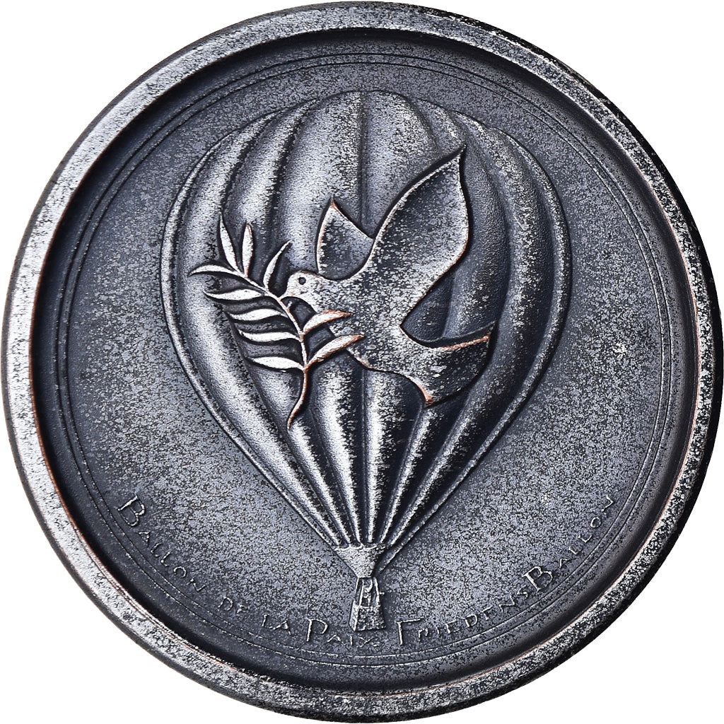 Francia, medaglia, Le Ballon de la Paix, Politics, Society, War, 1986, Culas