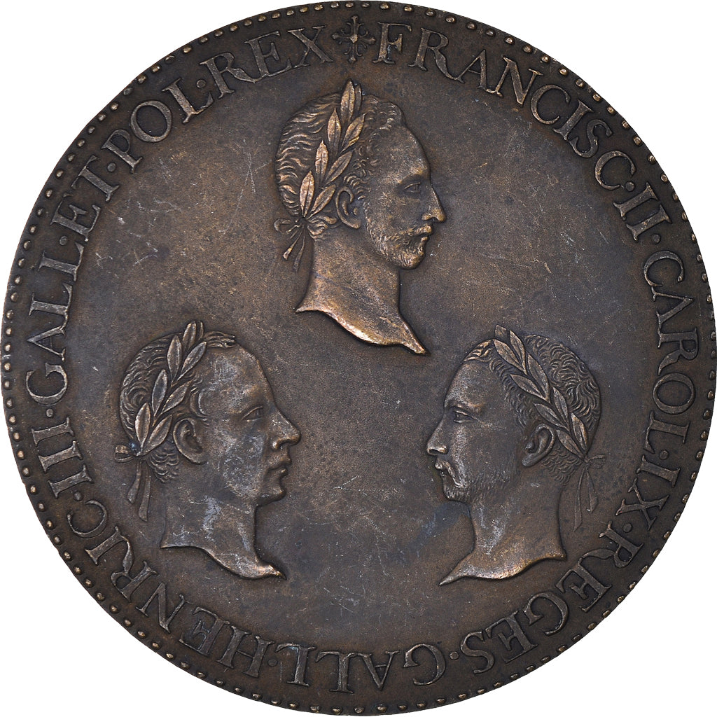France, Medal, Catherine de Médicis , Mère de trois Rois, History, Restrike