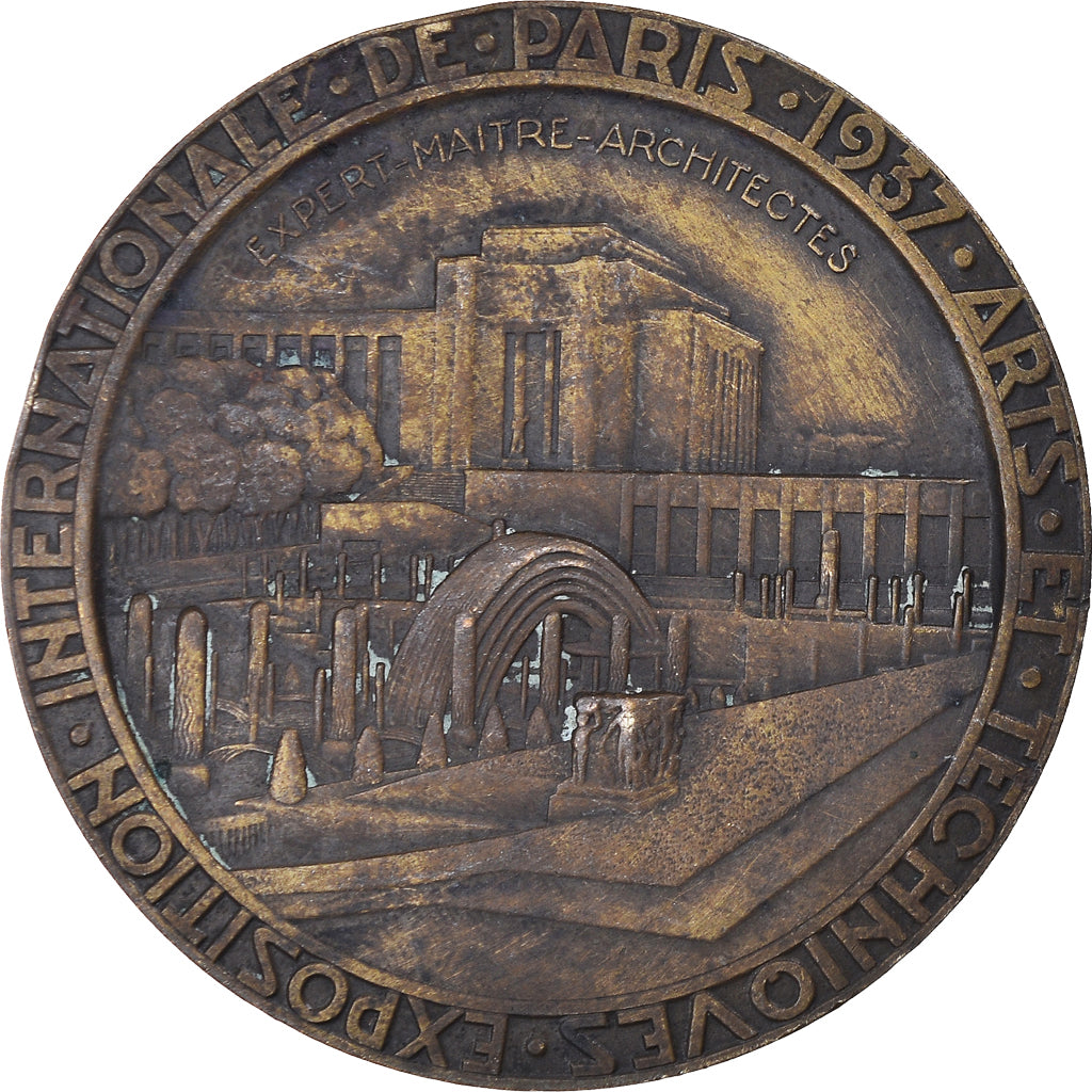 Frankrijk, Medaille, Exposition de Paris, Fontaines Lumineuses, 1937, Cochet