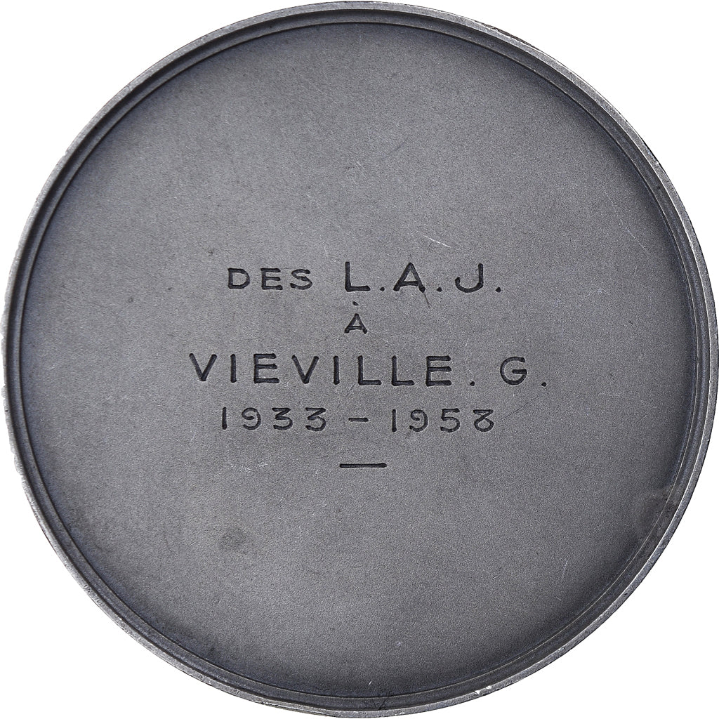 France, Medal, Des L.A.J, Business & industry, 1958, Ridet, MS(63), Silver