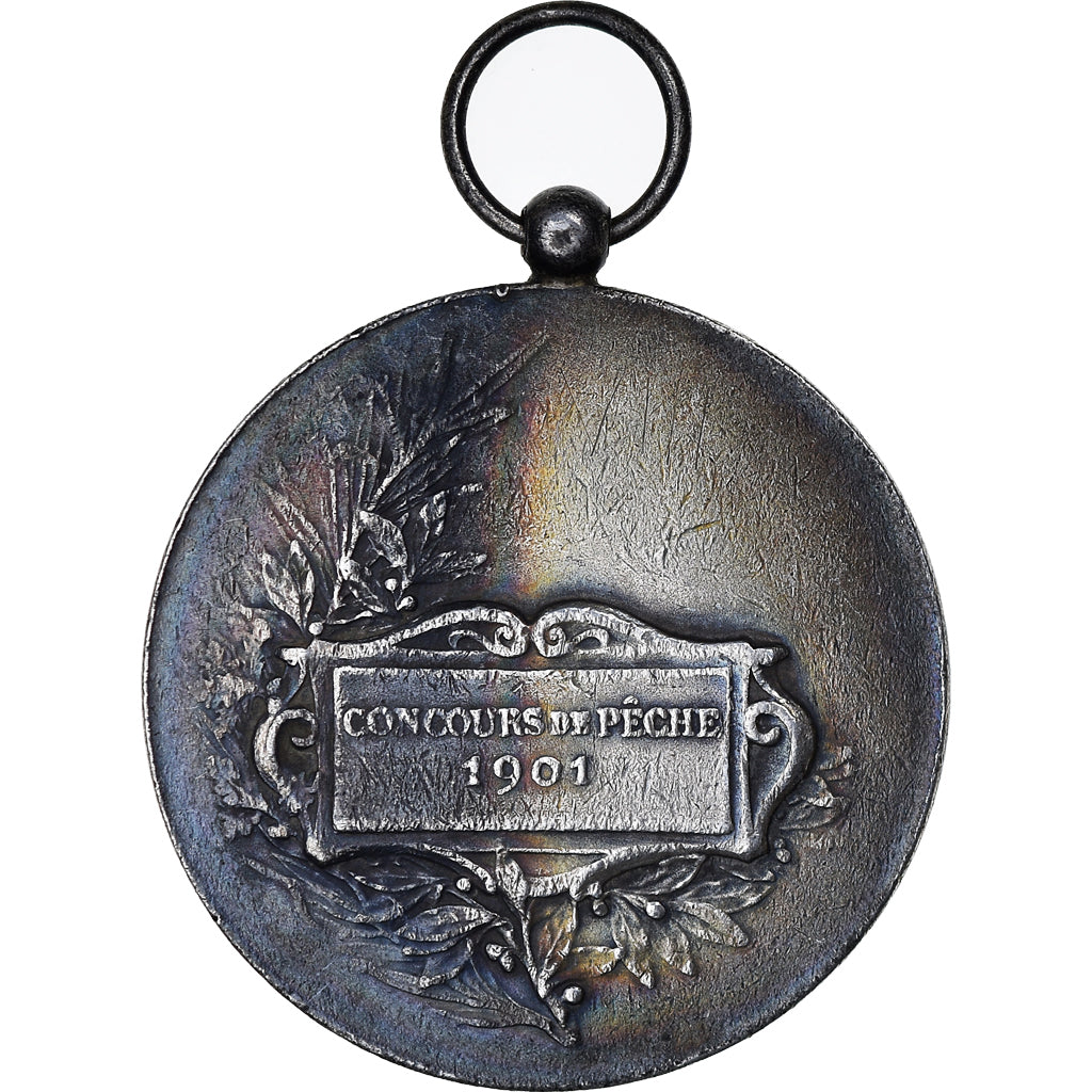 France, Medal, Concours de Pêche, Ville d'Arras, Sports & leisure, 1901