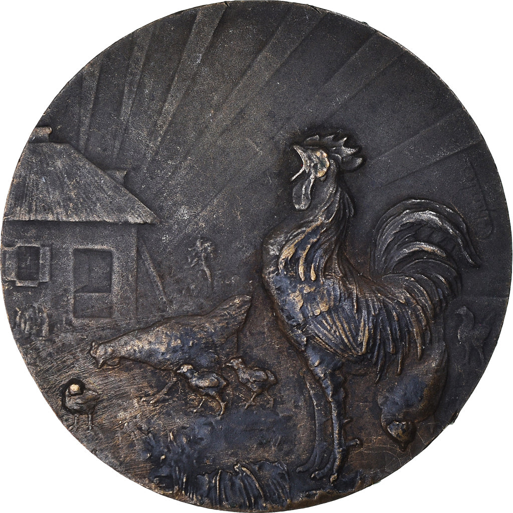 France, Medal, Aviculture, Agriculture, Charles, EF(40-45), Bronze