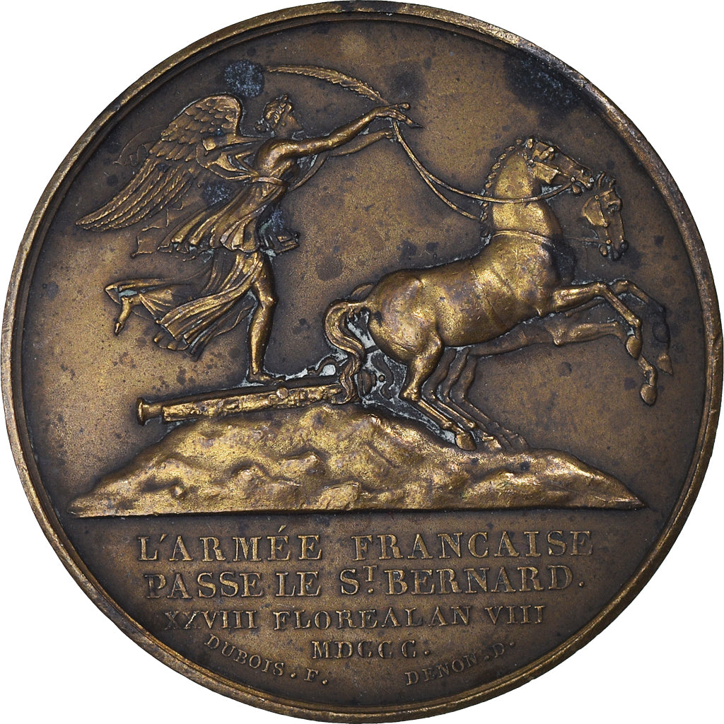 France, Medal, Napoleon Ier , Bataille de Marengo, History, 1800, Denon