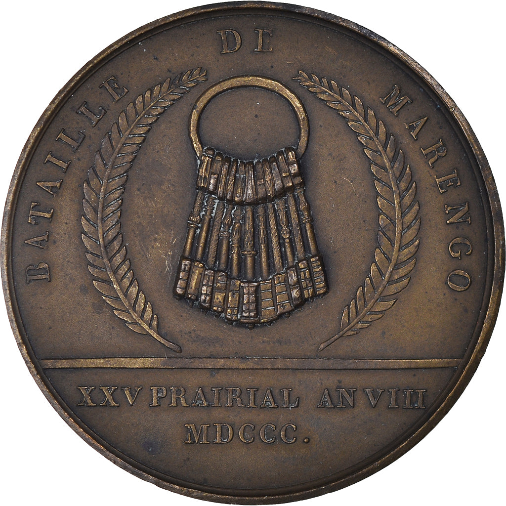 France, Medal, Napoleon Ier , Bataille de Marengo, History, 1800, Denon