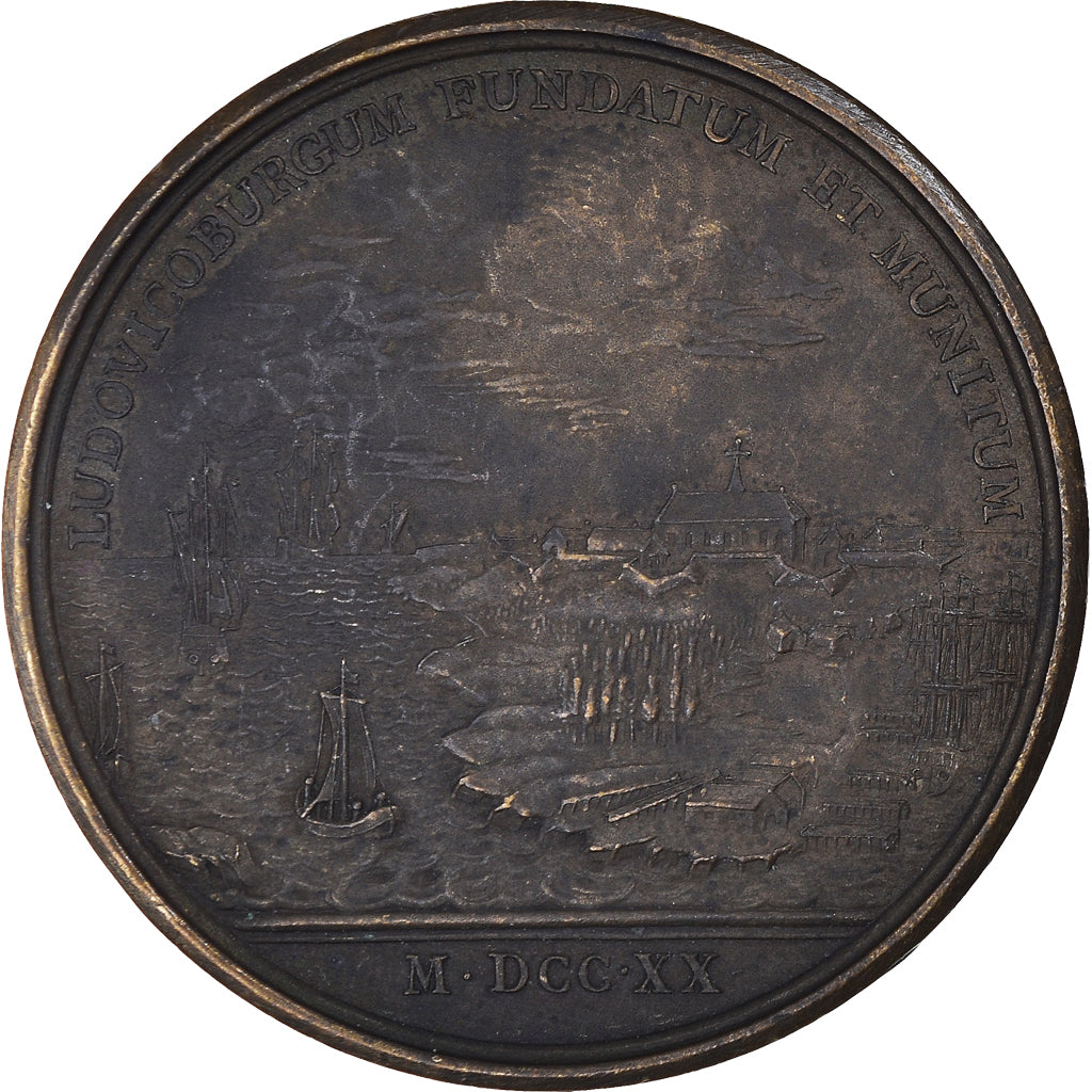 Frankreich, Medaille, Louis xv, Louisbourg Bâti et Fortifié, History, 1720