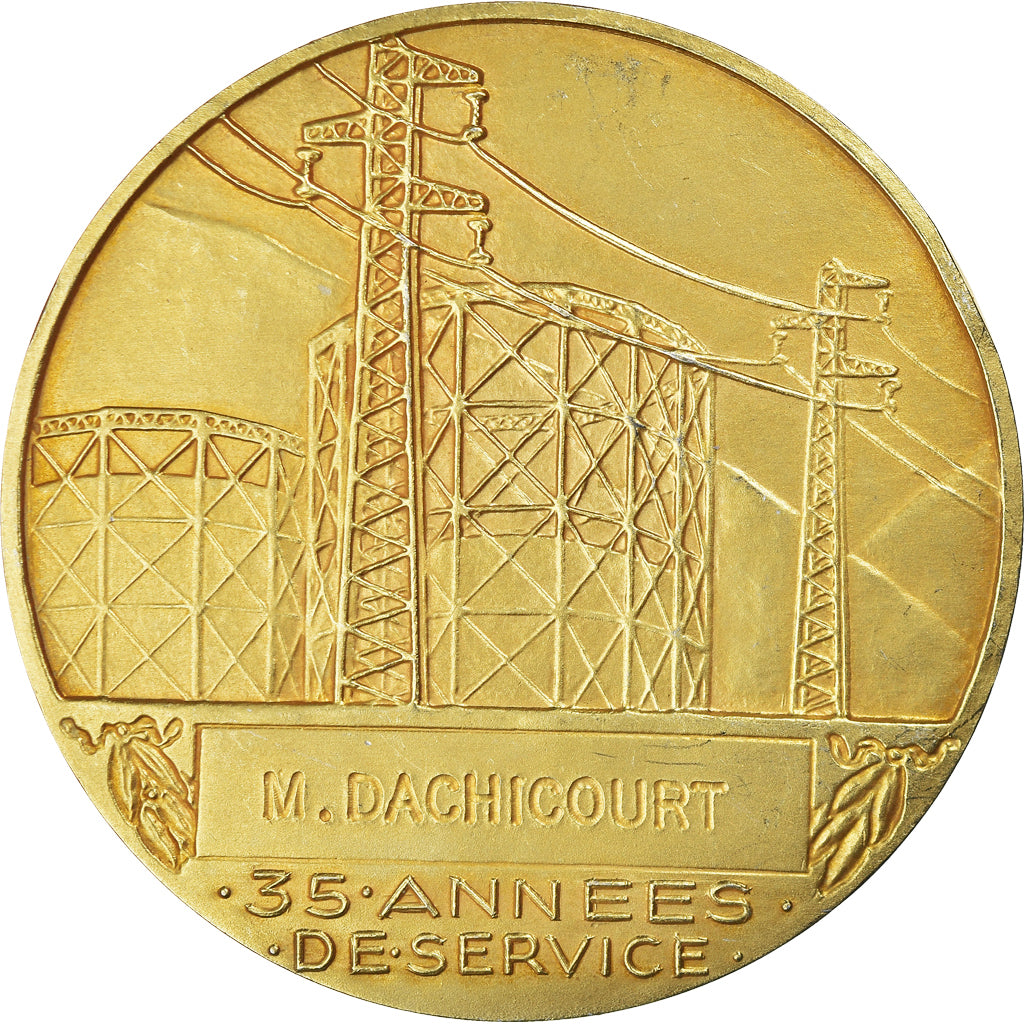 France, Médaille, Électricité de France et gaz de France, Dropsy, 35 Ans