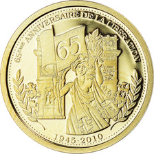 France, Médaille, 65ème Anniversaire de la Libération, History, FDC, Or
