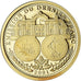 França, medalha, Emission du Dernier Franc, 2001, Proof, MS(65-70), Dourado