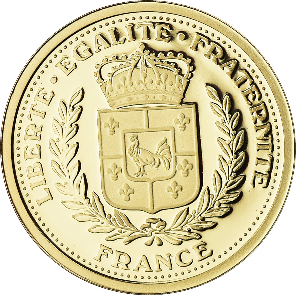 France, Médaille, Emission du Dernier Franc, 2001, Proof, FDC, Or