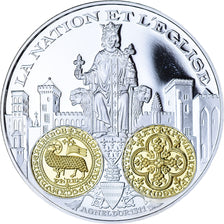 France, Medal, 2000 Ans d'Histoire Monétaire, Agnel d'Or, MS(65-70), Silver