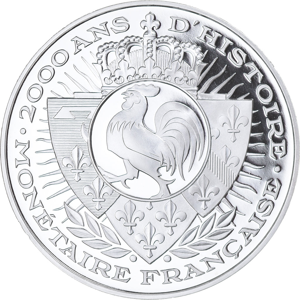 France, Medal, 2000 Ans d'Histoire Monétaire, Triens Mérovingien, MS(65-70)