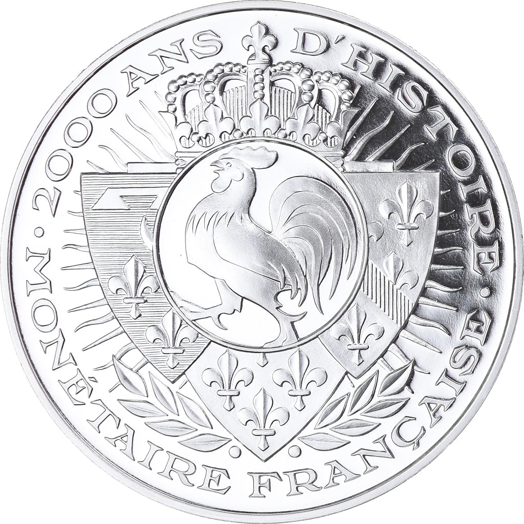 Frankreich, Medaille, 2000 Ans d'Histoire Monétaire, Teston François Ier