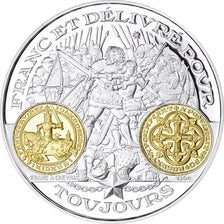 France, Medal, 2000 Ans d'Histoire Monétaire, Franc à Cheval, MS(65-70)