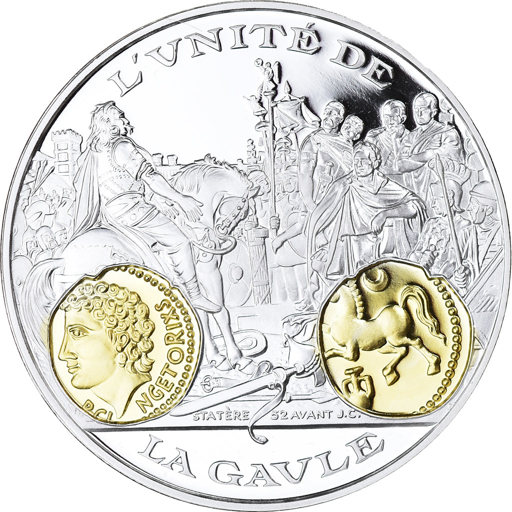 France, Medal, 2000 Ans d'Histoire Monétaire, La Gaule, Vercingétorix