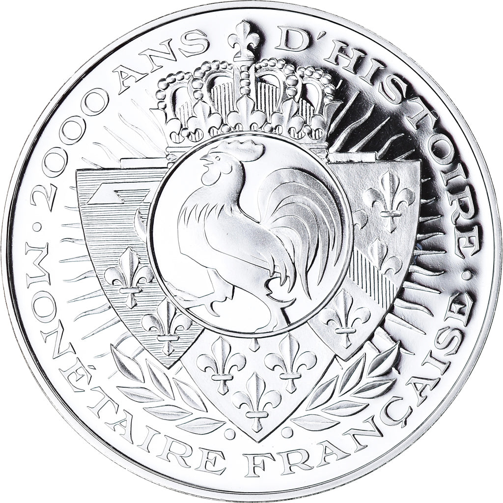 France, Medal, 2000 Ans d'Histoire Monétaire, La Gaule, Vercingétorix