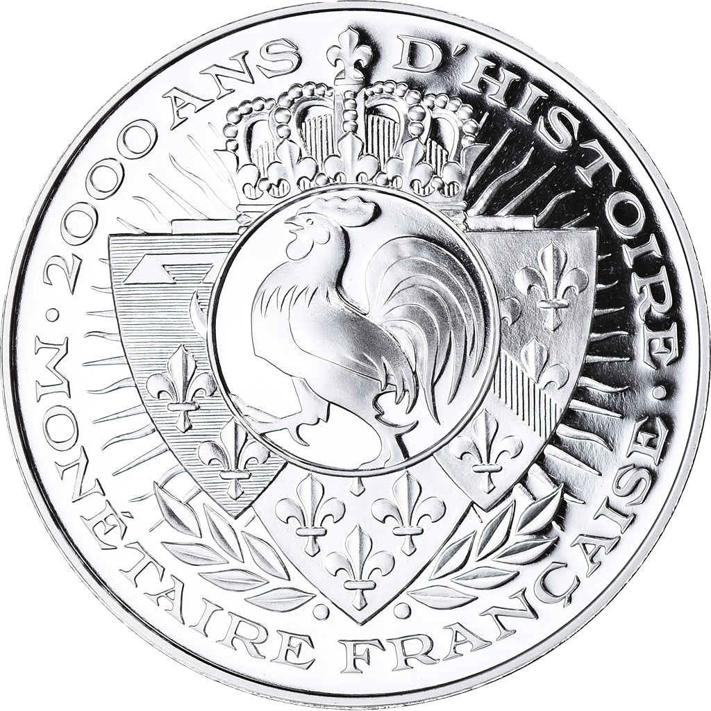 France, Medal, Histoire Monétaire, Denier Carolingien, MS(65-70), Silver