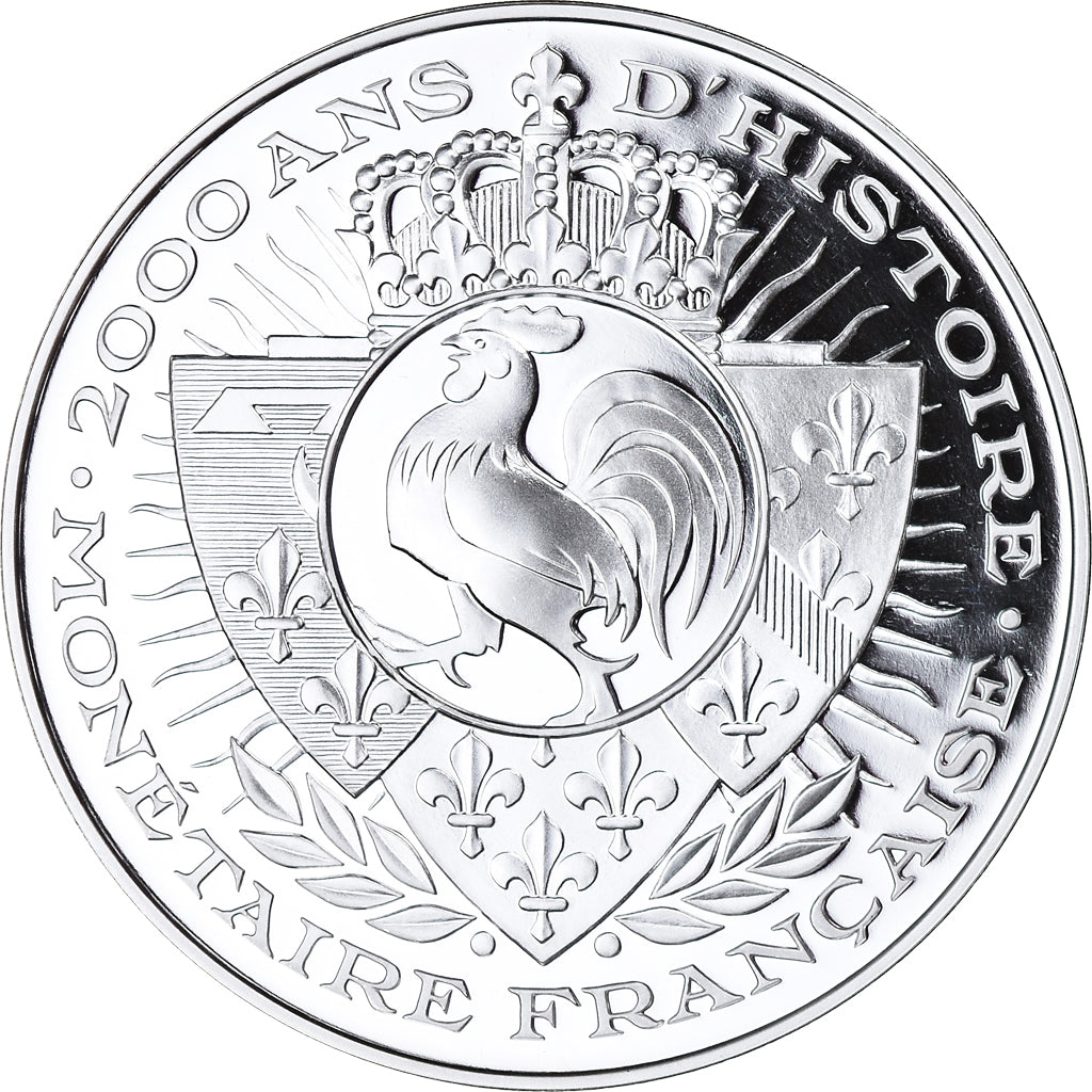 France, Médaille, Histoire Monétaire, Franc à Pied, Charles V, FDC, Argent