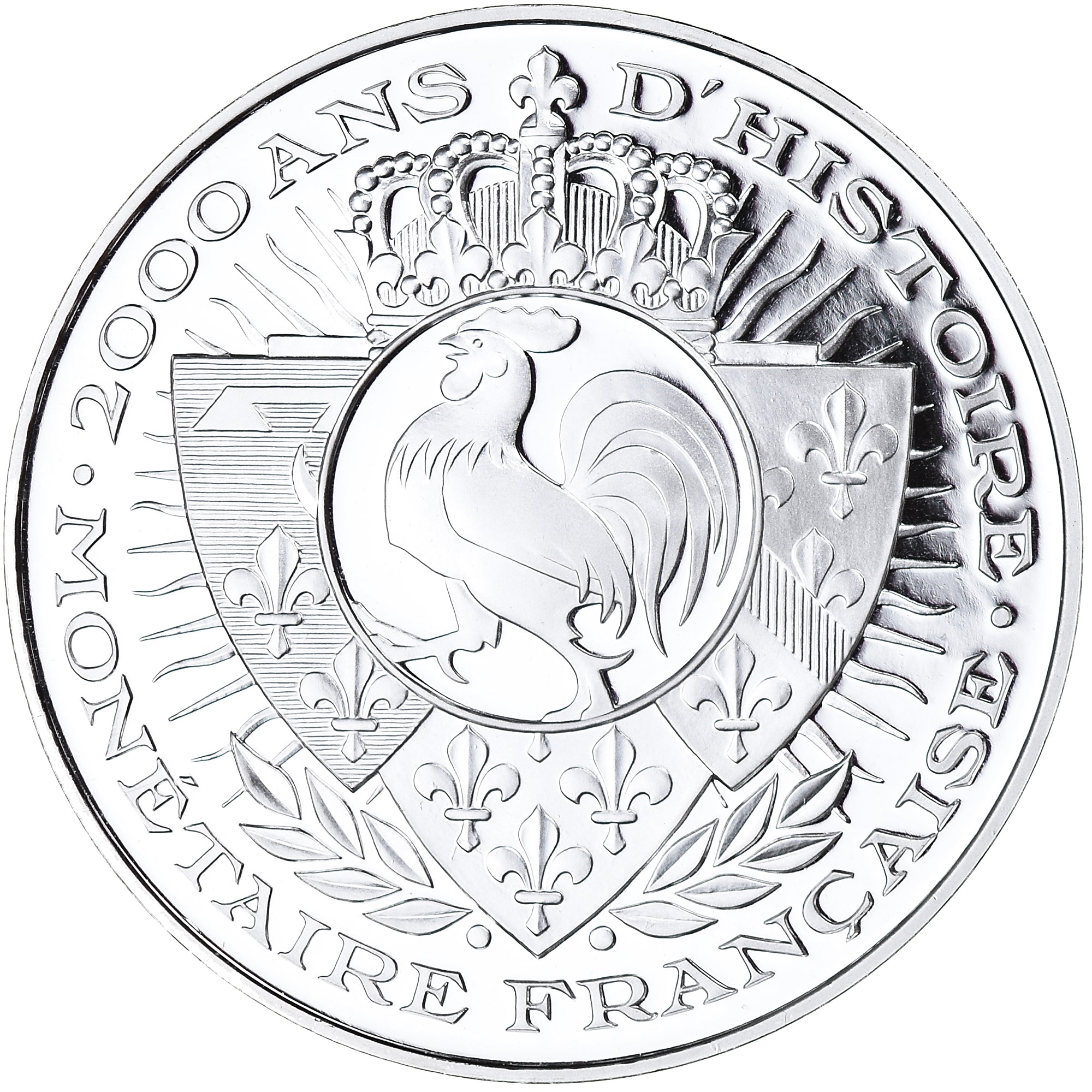 Francia, medaglia, Histoire Monétaire, As de Nimes, FDC, Argento