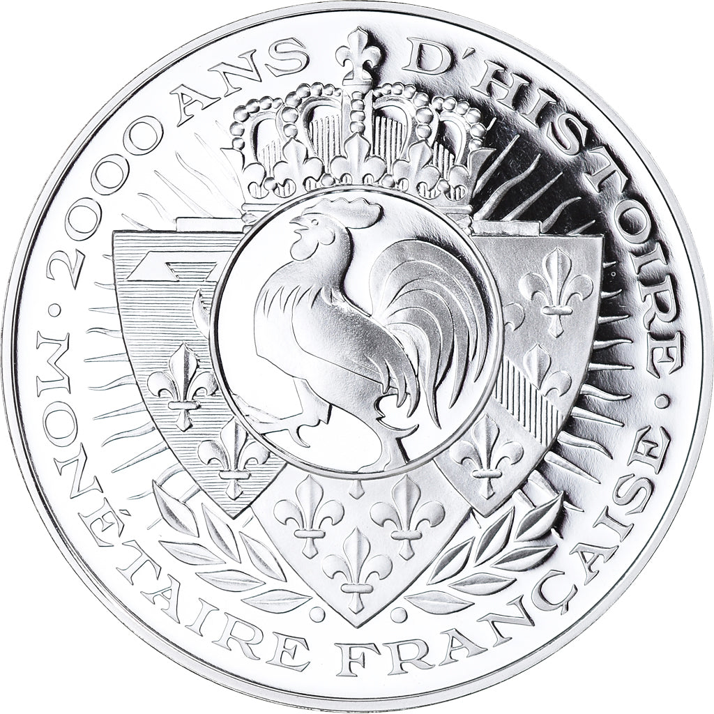 France, Medal, Histoire Monétaire, Denier Tournois, MS(65-70), Silver