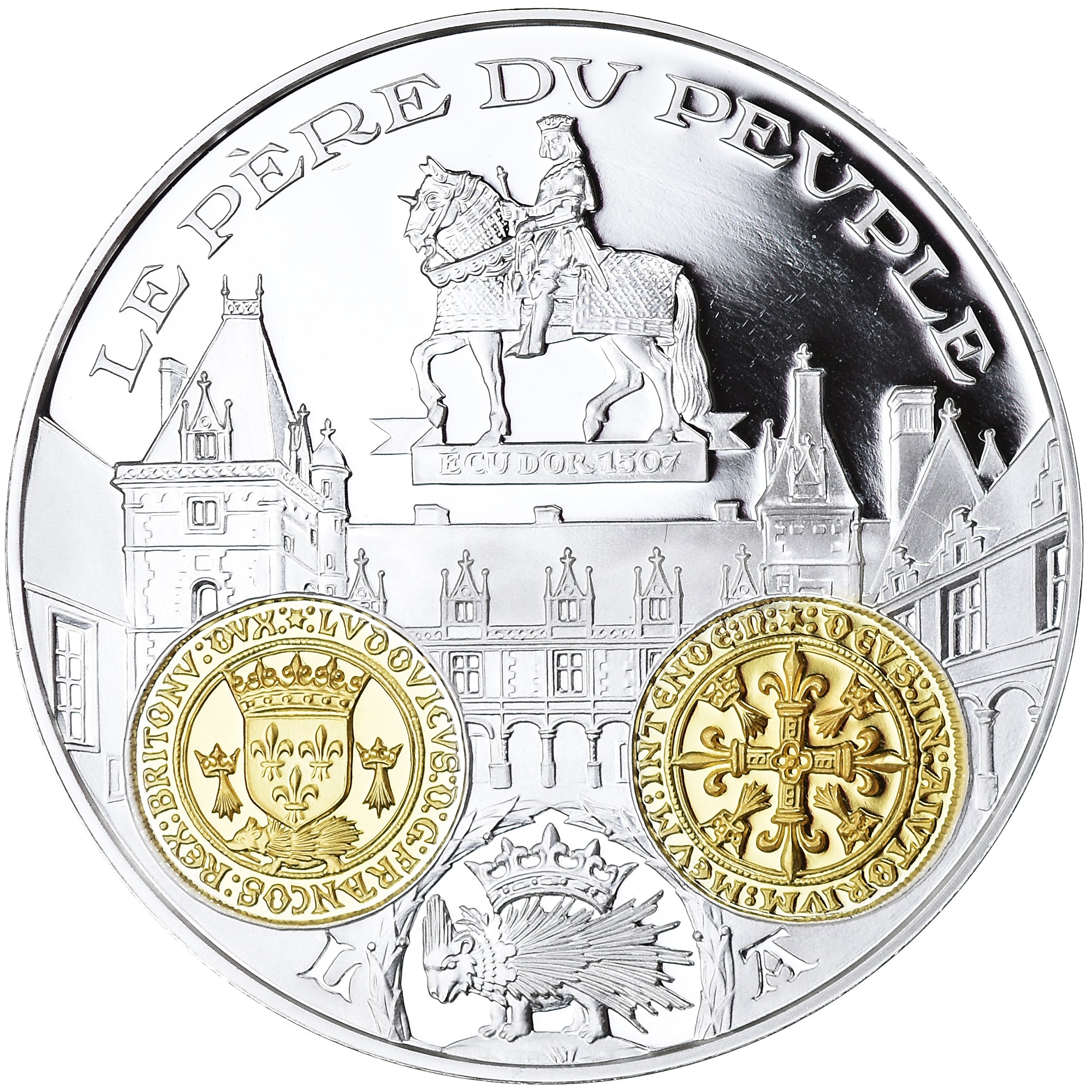 France, Médaille, Histoire Monétaire, Ecu d'Or au Porc-Epic, Louis XII, FDC