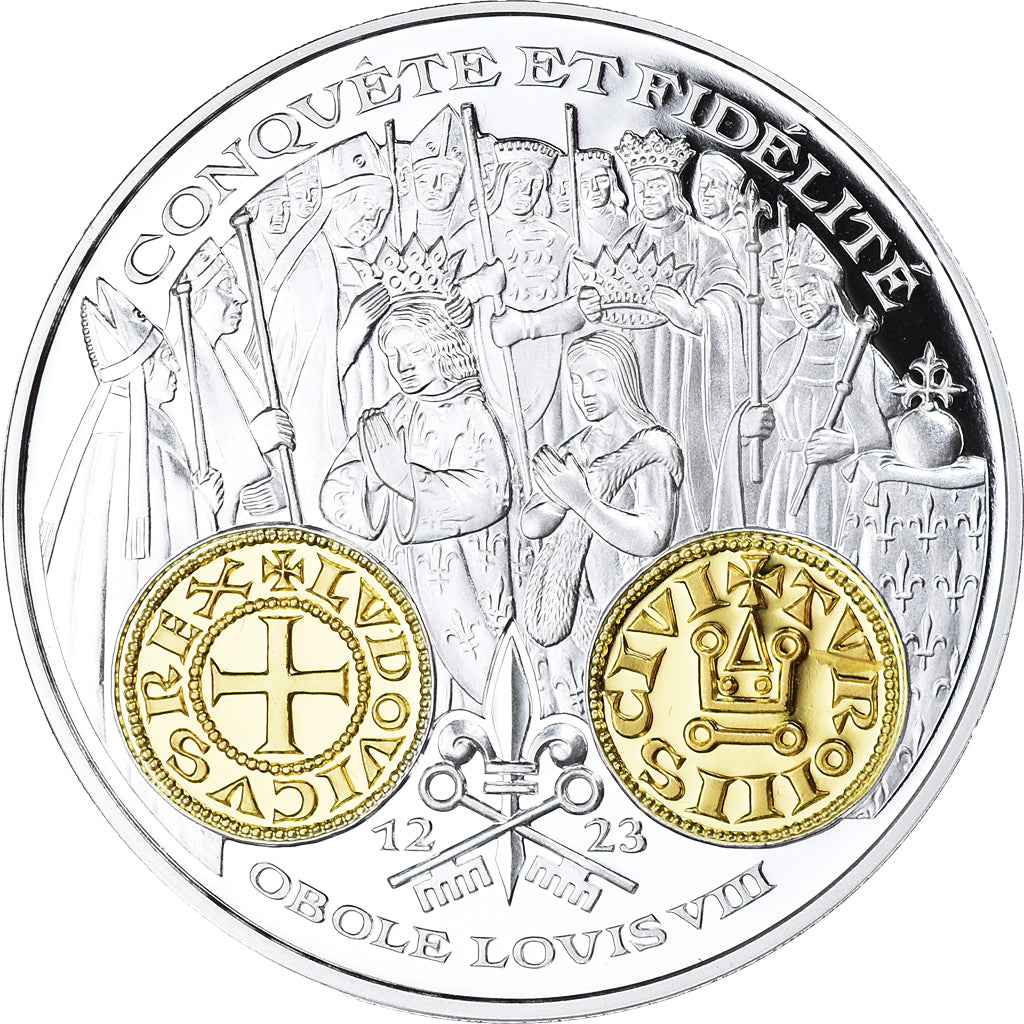 France, Médaille, Histoire Monétaire, Obole Louis VIII, FDC, Argent