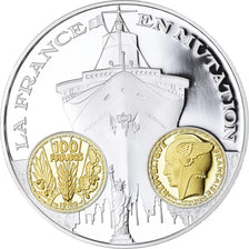 France, Medal, Histoire Monétaire, 100 Francs Bazor, MS(65-70), Silver