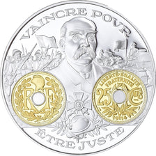 France, Médaille, Histoire Monétaire, 25 Centimes Lindauer, FDC, Argent