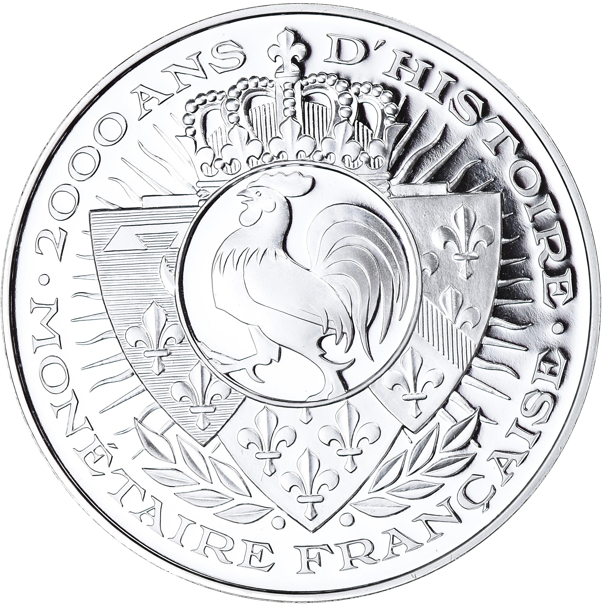 France, Medal, Histoire Monétaire, Ecu d'Or Charles VI, MS(65-70), Silver