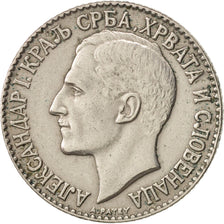 Iugoslavia, Alexander I, 2 Dinara, 1925, Poissy, BB, Nichel-bronzo, KM:6