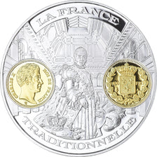 France, Medal, Histoire Monétaire, 100 Francs Charles X, MS(65-70), Silver