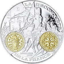 France, Medal, Histoire Monétaire, Royal d'Or, MS(65-70), Silver