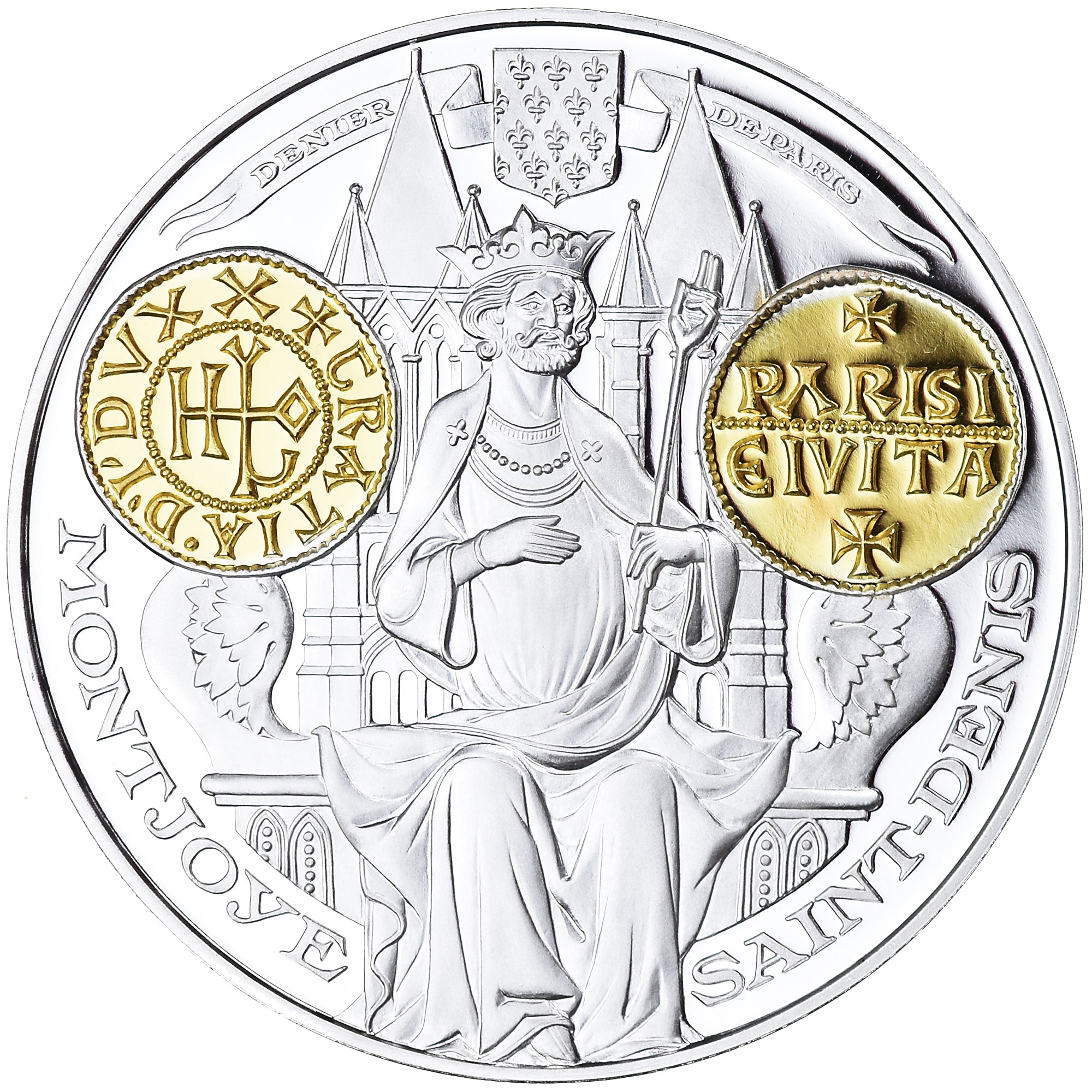 France, Médaille, Histoire Monétaire, Denier de Paris, FDC, Argent