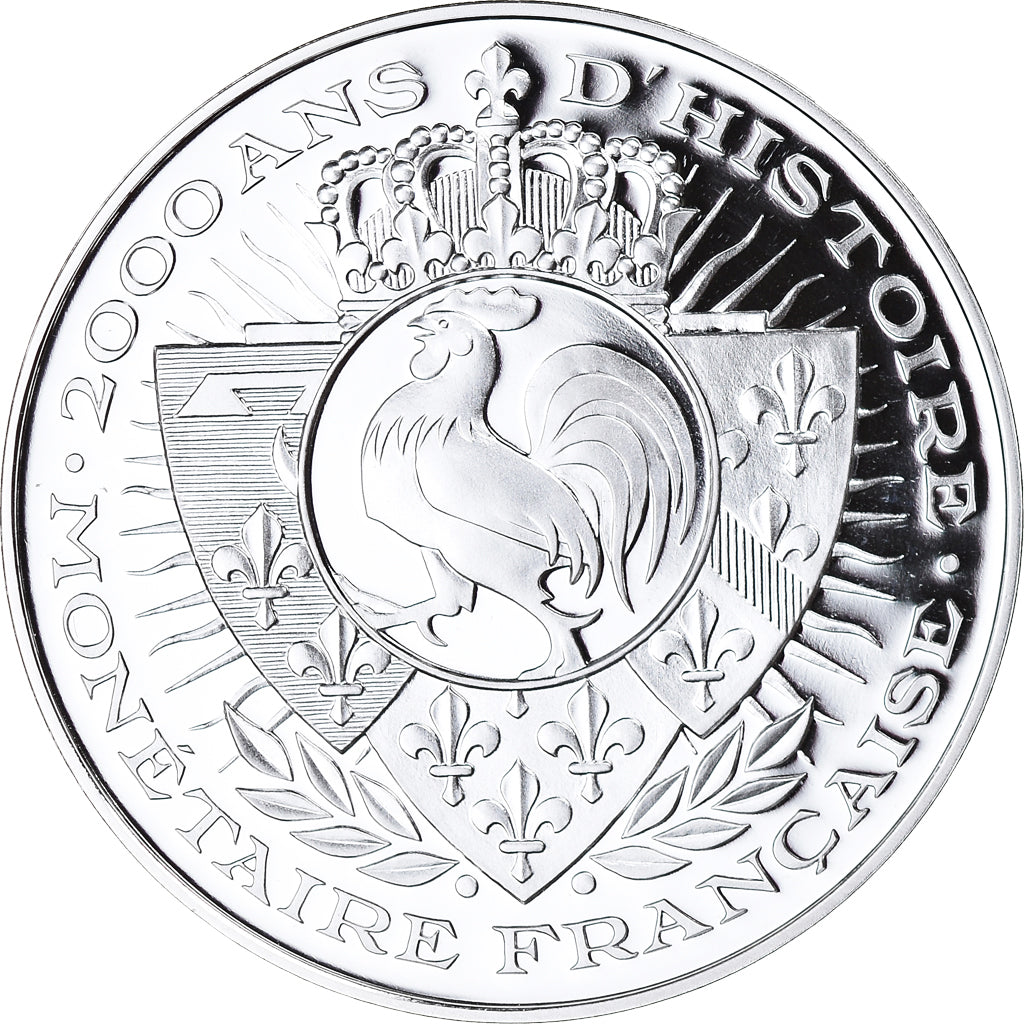 France, Medal, Histoire Monétaire, Ecu d'Argent, Louis XIII, MS(65-70), Silver