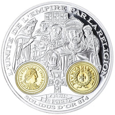 France, Medal, Histoire Monétaire, Solidus d'Or, Louis Le Pieux, MS(65-70)