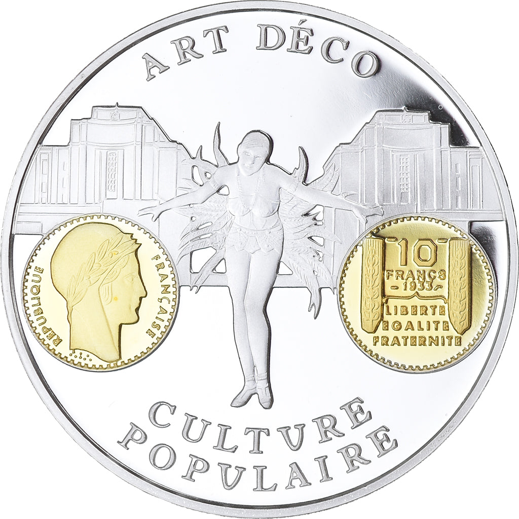 Frankreich, Medaille, Histoire Monétaire, 10 Francs Turin, Art Déco, STGL