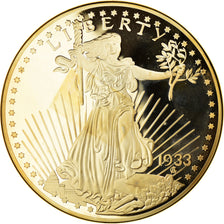 France, Medal, Réplique de la 20 Dollars Gold Eagle, 2014, Proof, MS(64)