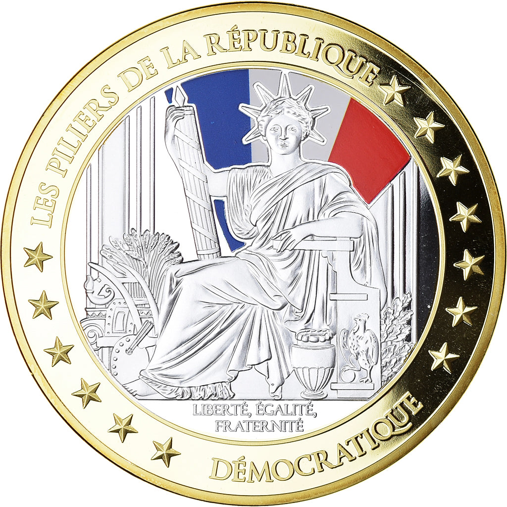 France, Médaille, Les Piliers de la République, Démocratique, Politics, 2010