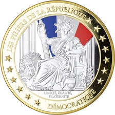 France, Médaille, Les Piliers de la République, Démocratique, Politics, 2010