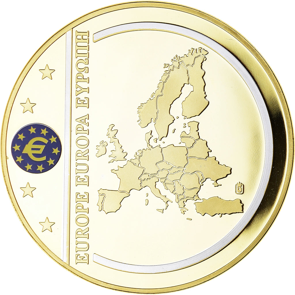 Frankrijk, Medaille, Europe, Billets de Banque Européenne, 500 EURO, FDC
