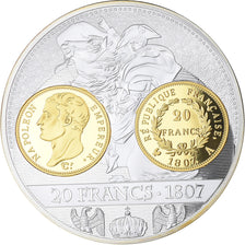 França, medalha, Napoleon I, Histoire de la monnaie Française, 20 Francs 1807