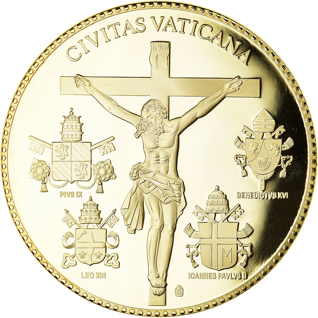 Vatican, Medal, Le Pape Benoit XVI, 2011, MS(65-70), Copper Gilt