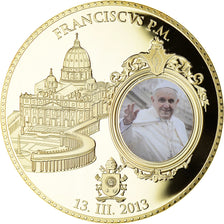 Vatican, Medal, Le Pape François, Religions & beliefs, 2013, MS(65-70), Copper