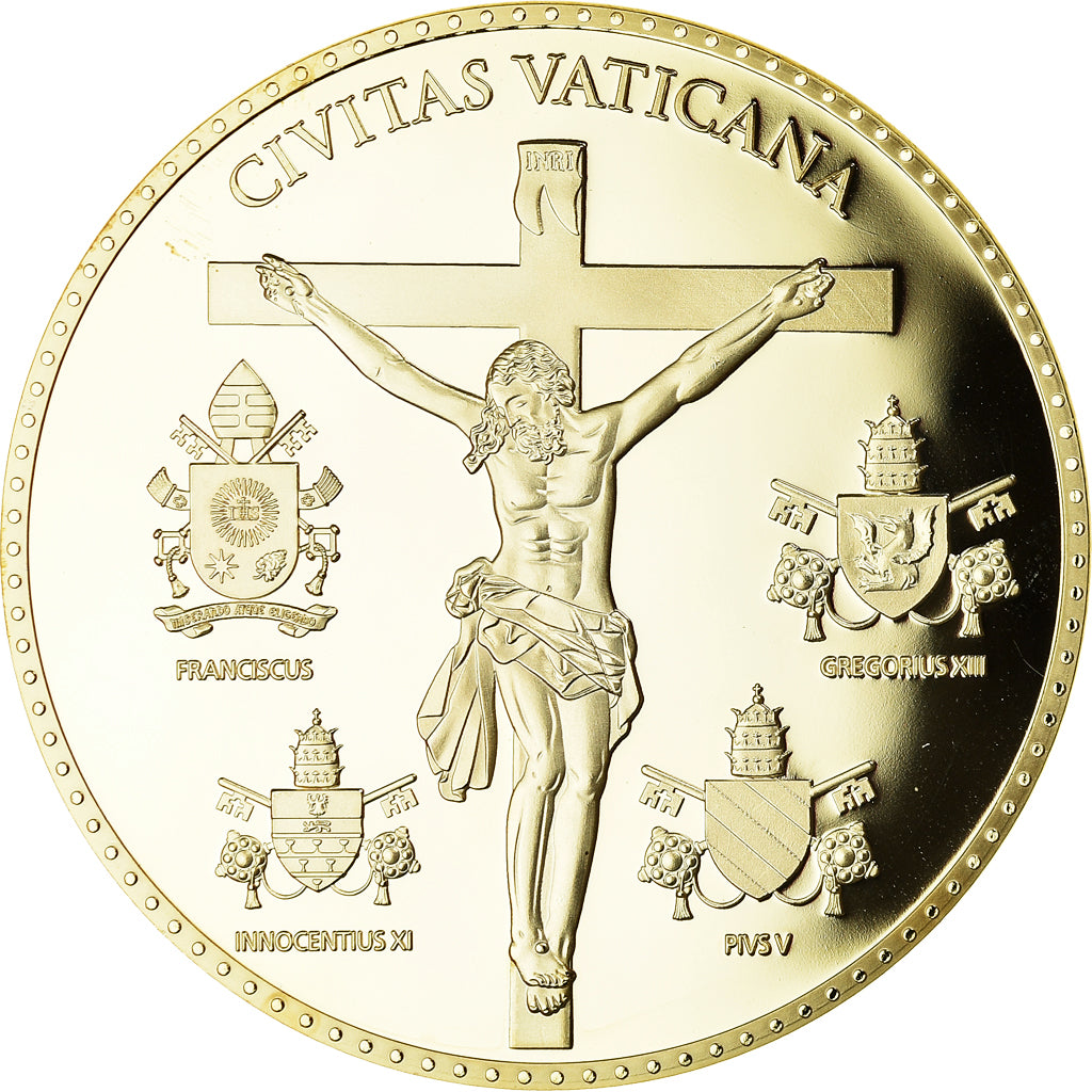 Vatican, Medal, Le Pape François, Religions & beliefs, 2013, MS(65-70), Copper