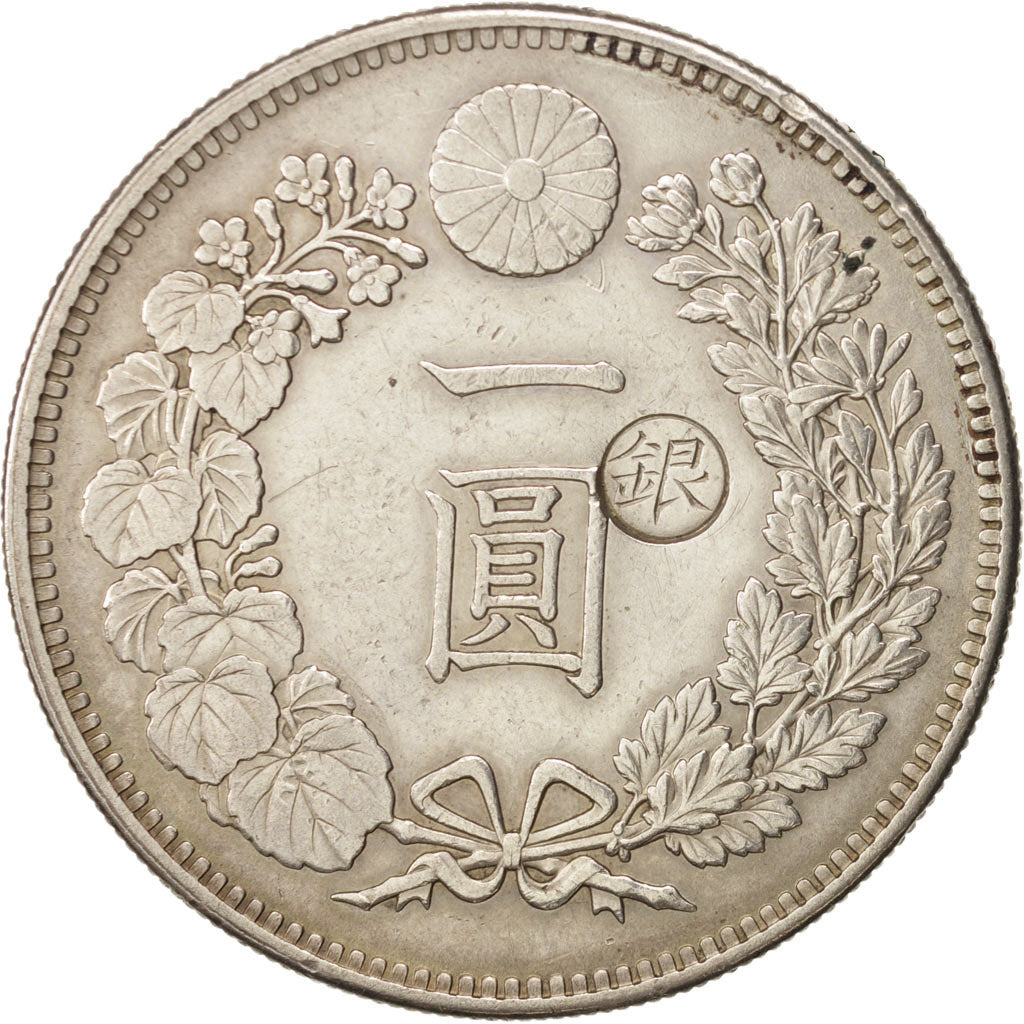 Japan, Mutsuhito, Yen, 1895, Tokyo, AU(50-53), Silver, KM:28a.5