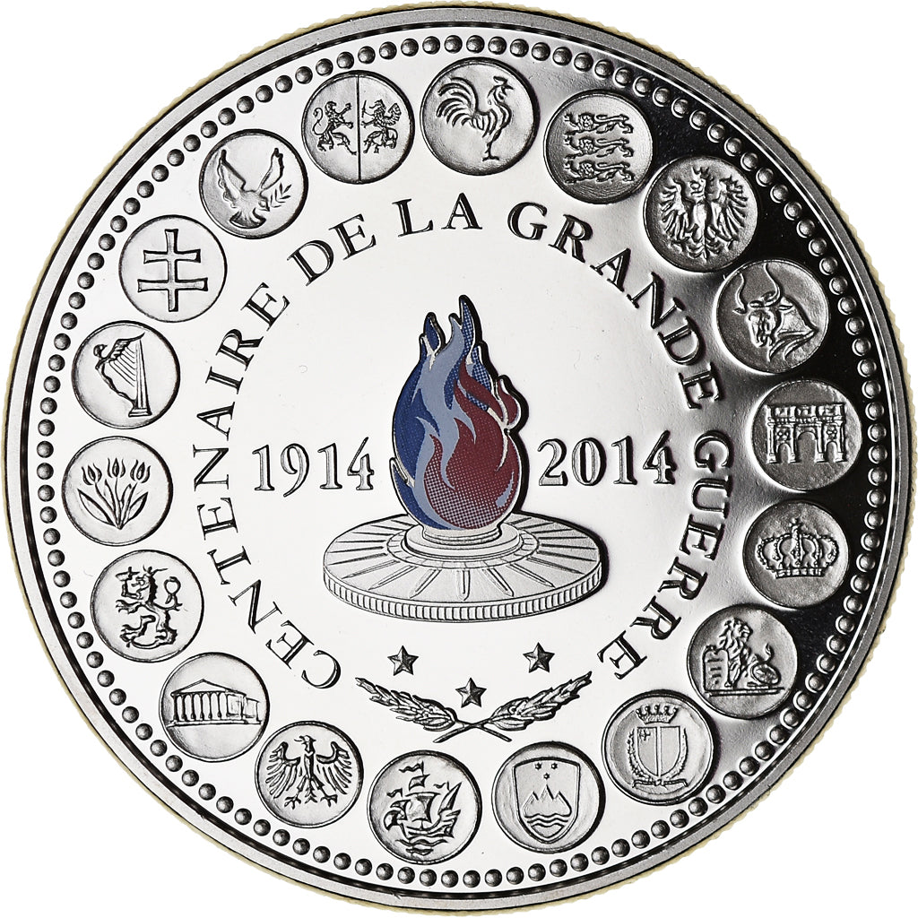 France, Medal, L'Europe des XXVIII, Centenaire de la Grande Guerre, Politics